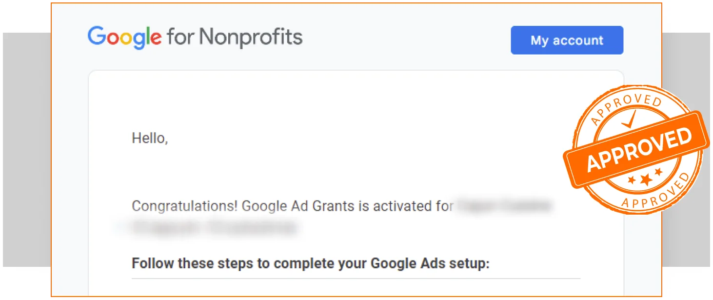 Google For Non-Profits Screenshot