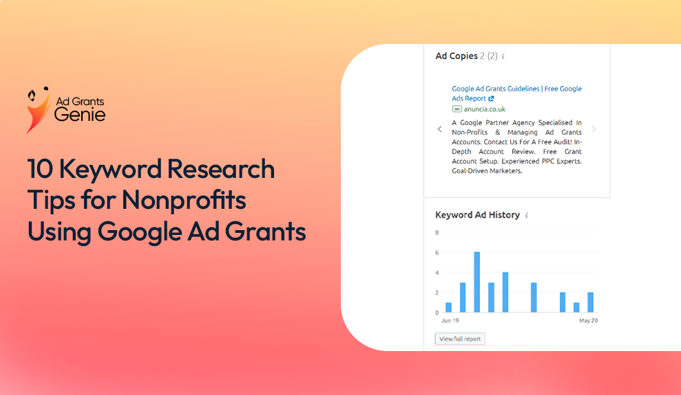 10 Keyword Research Tips for Nonprofits Using Google Ad Grants