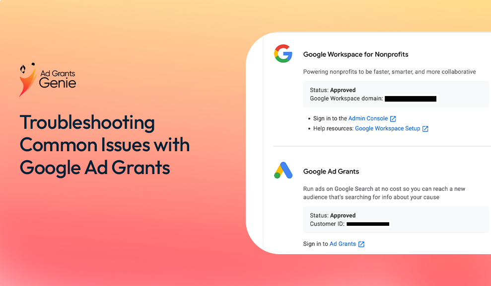 Troubleshooting common issues in google ad grants